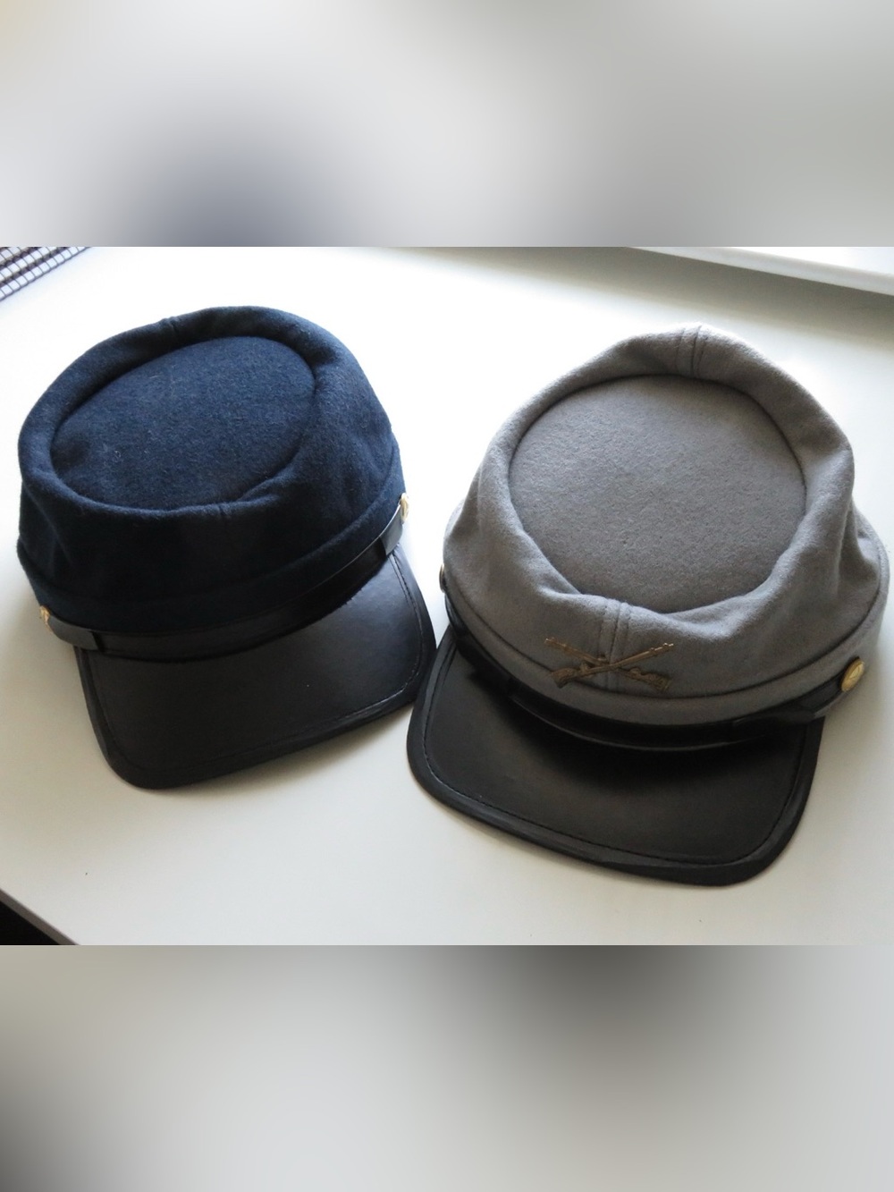 Civil War themed kids costume hats
